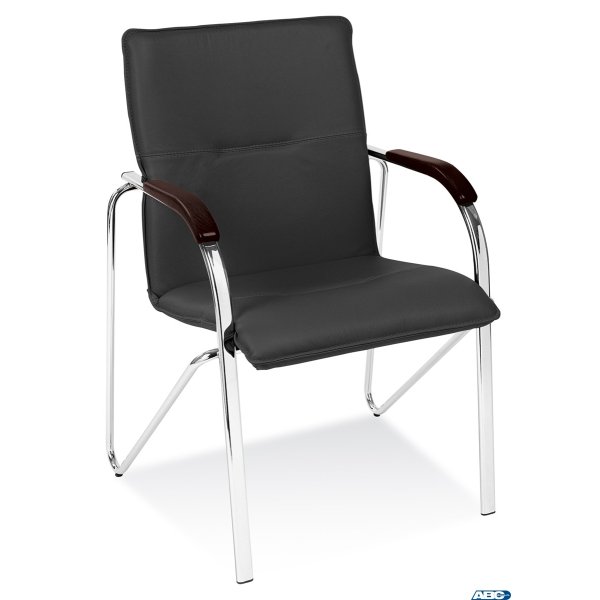 Krzesło SAMBA Chrome czarne, drewno wenge NowyStyl