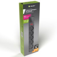 Listwa zasilająca TRACER PowerGEAR czarna 5m 5 gniazd TRL-100C TRALIS47138