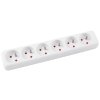 Przedłużacz OFFICE PRODUCTS, 6 gniazd, 3m, z uziemieniem, biały