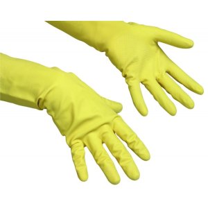 Rękawice lateksowe VILEDA PROFESSIONAL Contract, rozmiar XL, żółte