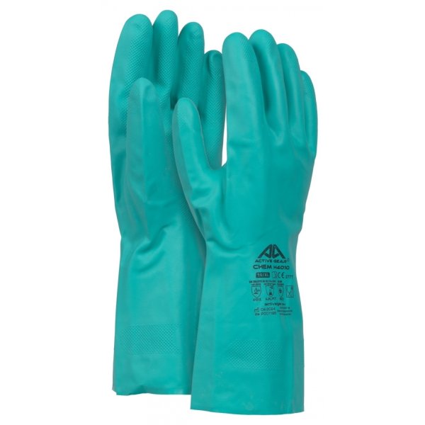 Rękawice chemiczne ACTIVE CHEM, rozm. 7, zielone