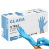 Rękawice nitrylowe bezpudrowe CLARA, 100 szt., rozmiar XS, niebieskie