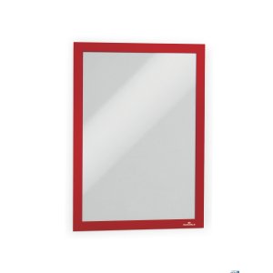 MAGAFRAME A4 - samoprzylepna magnetyczna ramka 2 sztuki czerwony 487203 DURABLE