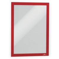 MAGAFRAME A4 - samoprzylepna magnetyczna ramka 2 sztuki czerwony 487203 DURABLE