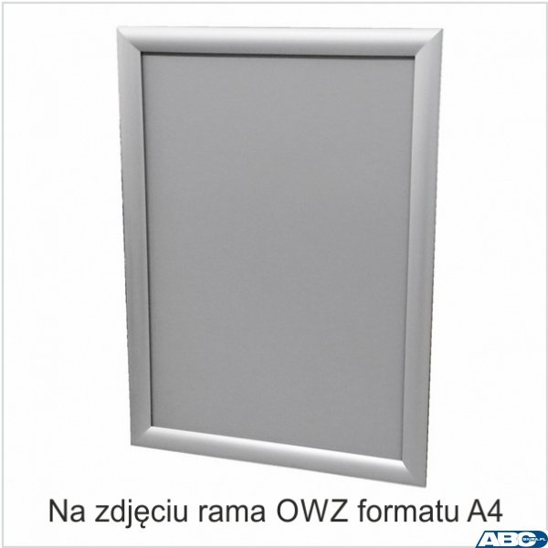 Ramka plakatowa OWZ 25mm profil alu ostre narożniki A3 TZW25/A3BG 2X3