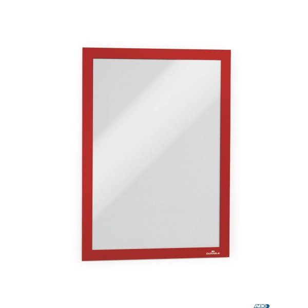 Ramka MAGAFRAME A4 - samoprzylepna magnetyczna czerwona DURABLE 4872-03