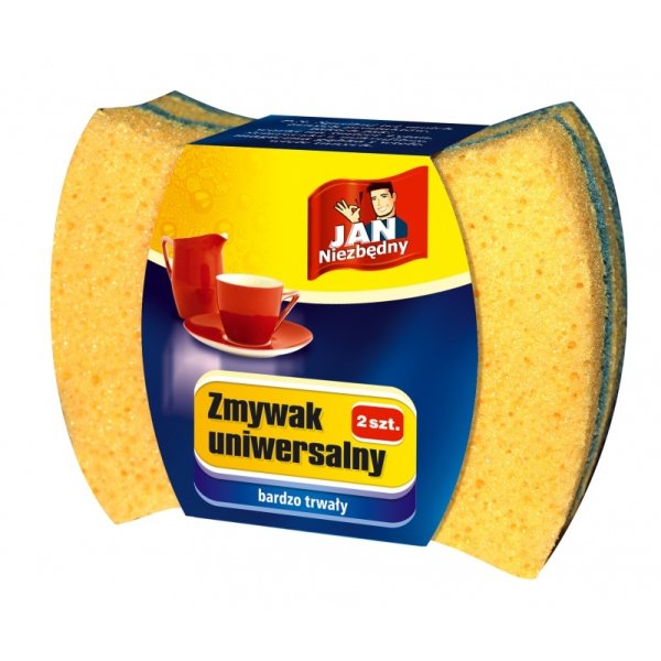 Zmywak uniwersalny JAN NIEZBĘDNY, 2 szt., żółty