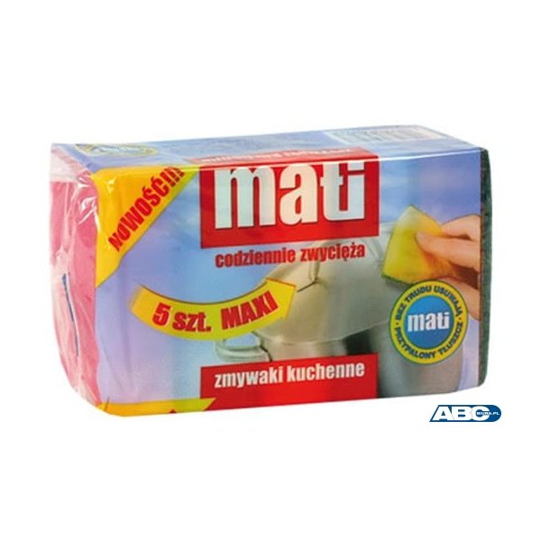 Zmywaki gąbka do zmywania  Maxi (5 szt.) MATI 08267