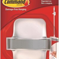Uchwyt na szczotki COMMAND™ (17007), 1 uchwyt, 2 duże paski, biały