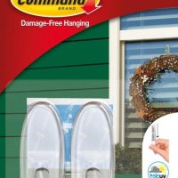 Haki wielokrotnego użytku COMMAND™ Outdoor (17091CLR-AWCEE), średnie, 2 szt., transparentne