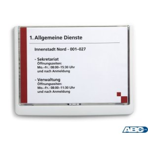 Click Sign tabliczka przydrzwiowa A5 210x148, 5 mm Biały 486602 DURABLE