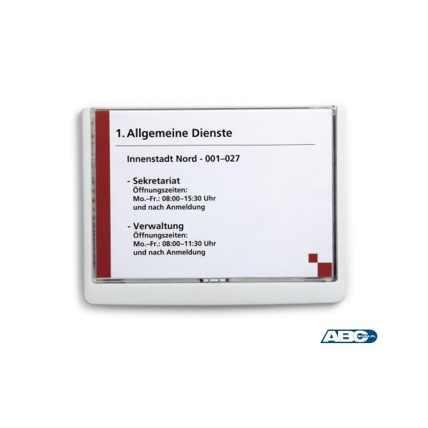 Click Sign tabliczka przydrzwiowa A5 210x148, 5 mm Biały 486602 DURABLE