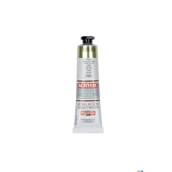 Farba akryl ACRYLIC 40ml złota 162725 KOH I NOOR