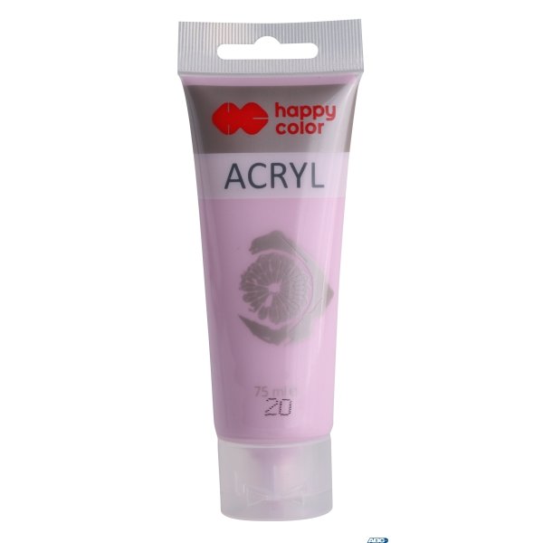 Farba akrylowa 75ml, jasnoróżowy, Happy Color HA 7370 0075-20