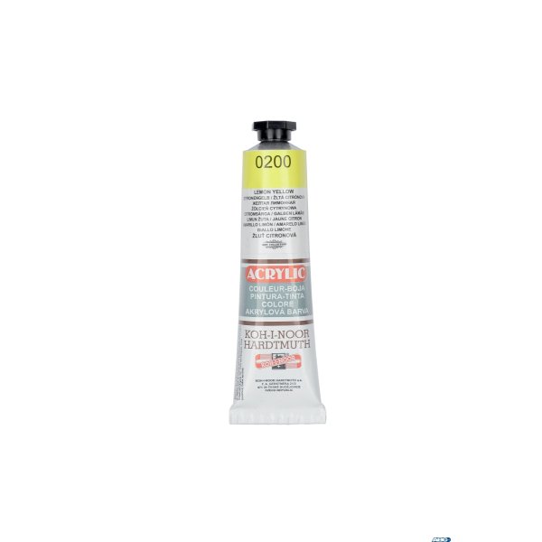 Farba akrylowa 162712 żółta 0200 40ml.KOH