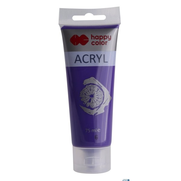 Farba akrylowa 75ml, fioletowy, Happy Color HA 7370 0075-6