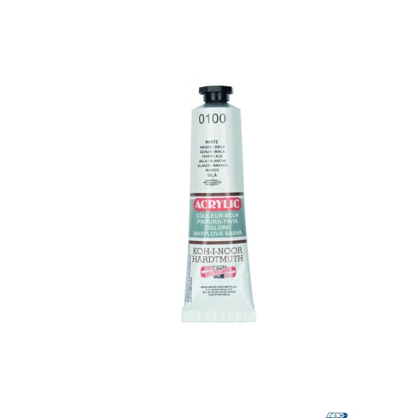 Farba akrylowa ACRYLIC 40ml biała 162711 KOH-I-NOOR