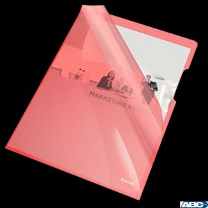 Ofertówki krystaliczne A4 150mic czerwone (25szt) ESSELTE 55433