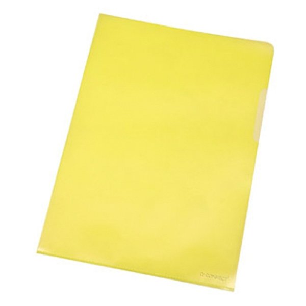 Obwoluta Q-CONNECT typu L, PP, A4, groszkowa, 120mikr., 10szt., żółta