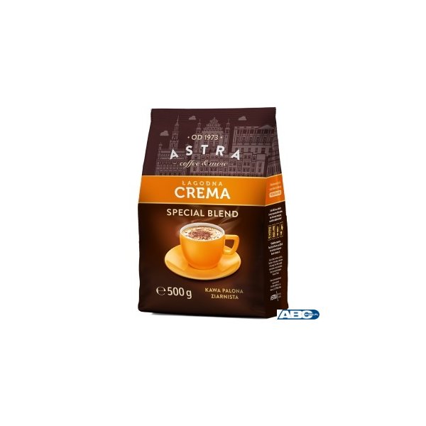 Kawa ASTRA ŁAGODNA CREMA 500g ziarnista