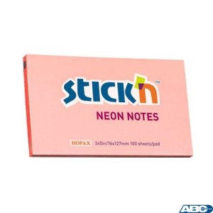 Bloczek STICKN 127x76mm różowy neonowy 100k 21170 STICKN