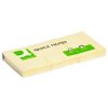 Bloczek samoprzylepny Q-CONNECT, 38x51mm, 3x100 kart., jasnożółty