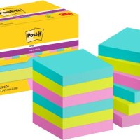 Karteczki samoprzylepne POST-IT® Super Sticky Notes, 47,6x47,6mm, 12x90 kart., paleta Cosmic