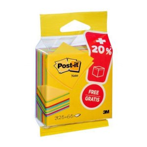 Kostka samoprzylepna POST-IT® ( 2014-UCP), 76x76mm, 1x325 kart., mix kolorów