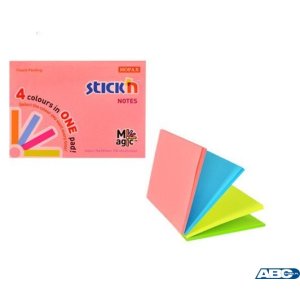 Bloczek STICKN MAGIC PAD 76x101mm neon mix kolorów 21572
