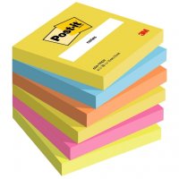 Karteczki samoprzylepne Post-it®, ENERGETIC, 76x76mm, 6x100 kart.