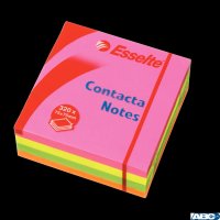 Bloczki samoprzylepne ESSELTE 75x75mm neon 320 kartek 83065
