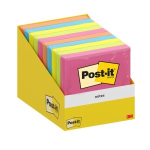 Karteczki samoprzylepne Post-it®, ENERGETIC, 76x76mm, 1x100 kart.
