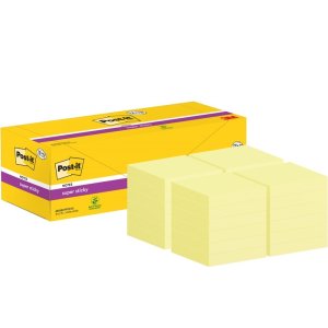 Karteczki samoprzylepne POST-IT Super Sticky, 76x76mm, 24x90 kart., kanarkowy żółty