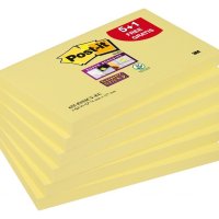 Karteczki samoprzylepne POST-IT® Super Sticky, 127x76mm, 6x90 kart., żółte