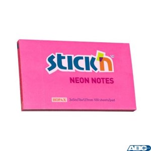 Bloczek STICKN 127x76mm ciemnoróżowy neonowy 100k 21169 STICKN