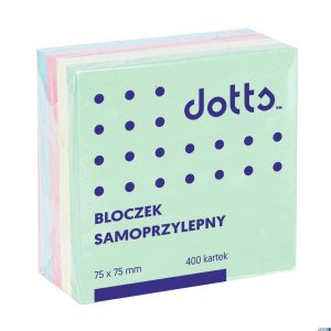Kostka samoprzylepna DOTTS 75x75 400 kartek pastelowa (NSKP / D)