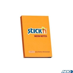Bloczek STICKN 76x51mm pomarańczowy neon 100k 21160 STICKN