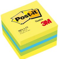 Mini Kostka samoprzylepna POST-IT (2051L), 51x51mm, 1x400 kart., cytrynowa UU009543115 3M