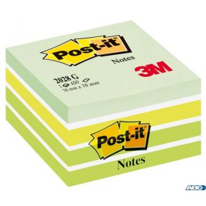 Bloczek 3M POST-IT 2028-G 76x76mm zielony 450k FT510093238