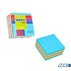 Bloczek STICKN 51x51mm niebieski-mix neon i pastel 21535