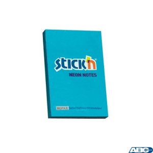 Bloczek STICKN 76x51mm niebieski neon 100k 21207 STICKN