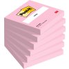 Karteczki samoprzylepne POST-IT®, 76x76mm, 6x100 kart., różowe