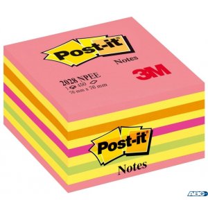 Bloczek 3M POST-IT 2028-NP 76x76mm różowy 450k FT510093204