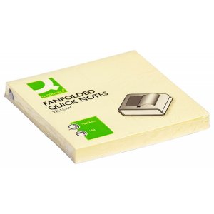 Bloczek samop. Q-CONNECT, typu Z, 76x76mm, 1x100 kart., jasnożółty