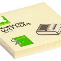Bloczek samop. Q-CONNECT, typu Z, 76x76mm, 1x100 kart., jasnożółty