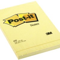Bloczek samoprzylepny POST-IT_ (659), 152x102mm, 1x100 kart., żółty