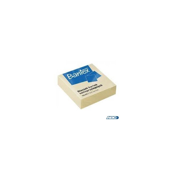 Bloczek mini samoprzylepne 50x50mm, 240 kartek, żółty BANTEX 400086400