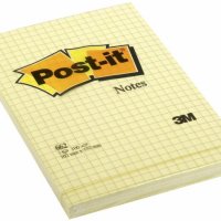 Bloczek 3M POST-IT 662 102x152mm żółte 100k kratka FT510010638