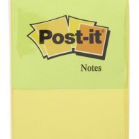 Karteczki samoprzylepne POST-IT® (6720-YG),76x63,5mm, 2x75 kart., zawieszka, żółto-zielone