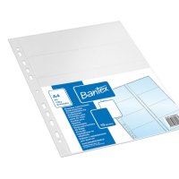 Koszulki na 20 wizytówek A4 PP 100mic(10szt) BANTEX 100080937